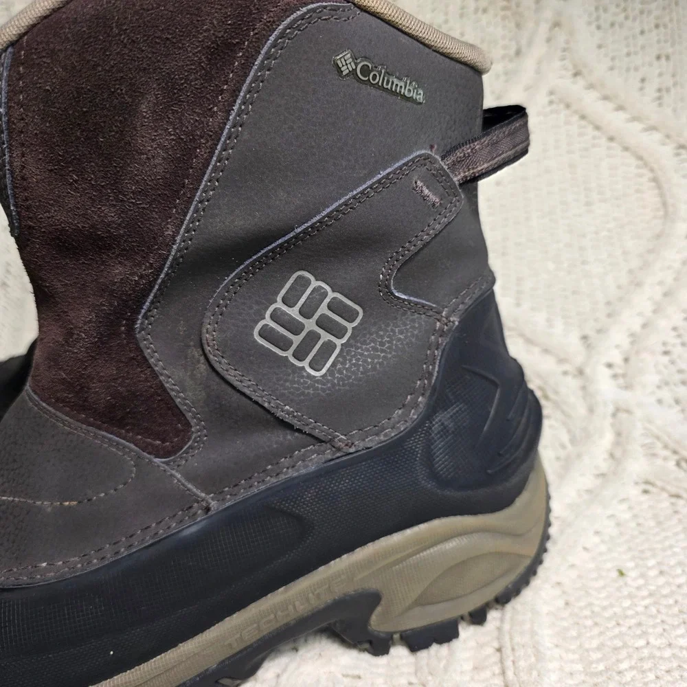 Columbia Bugaboot II Winter Snow Boots Brown Waterproof 200g Insulated Mens 11